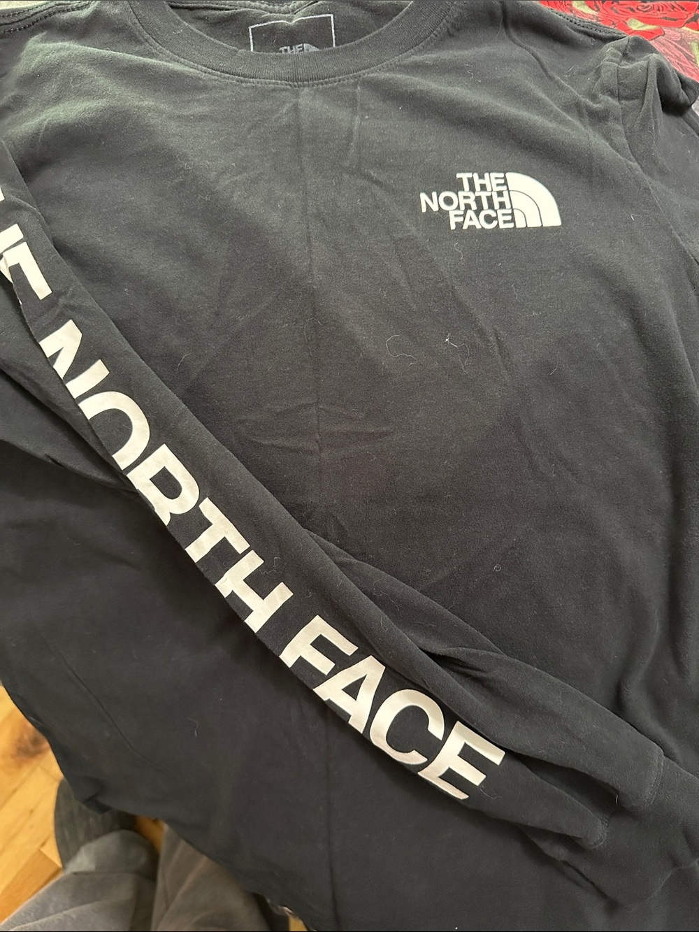 The North Face Black Long Sleeve Logo Shirt